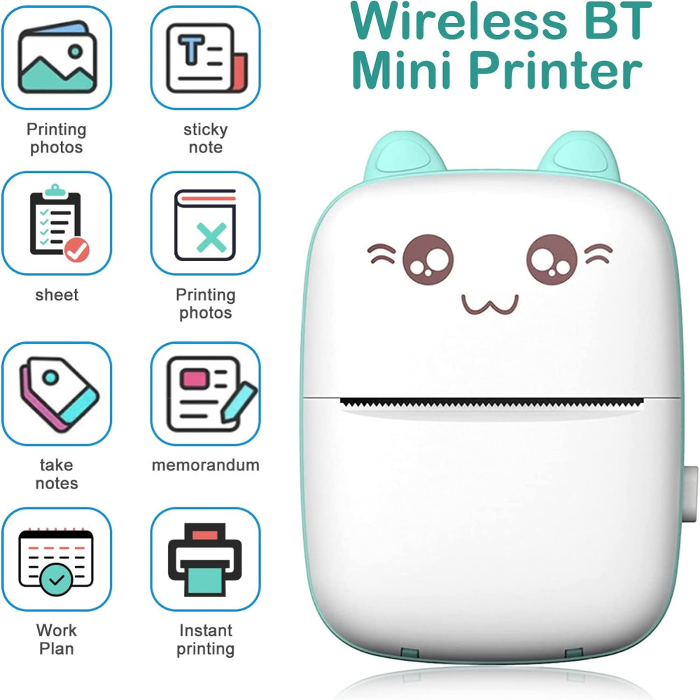 Buy Online Portable Mini Printer BT instant printing in Qatar- Tccq.com